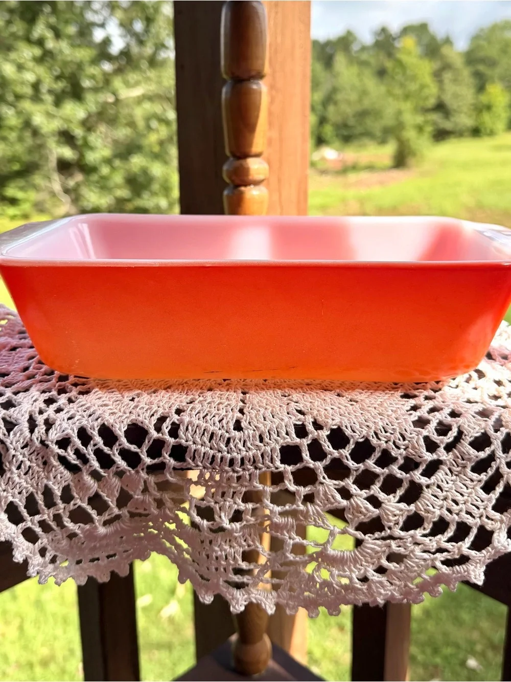 Anchor Hocking Fire King Toasted Orange Loaf Pan